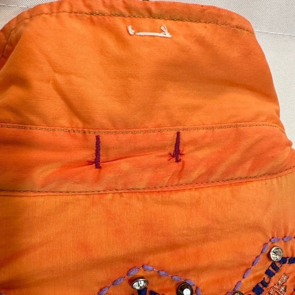 Destined To ROAR Button Up Shirt Rhinestone Pearl Snap Button XL Western Cowgirl - Picture 13 of 16